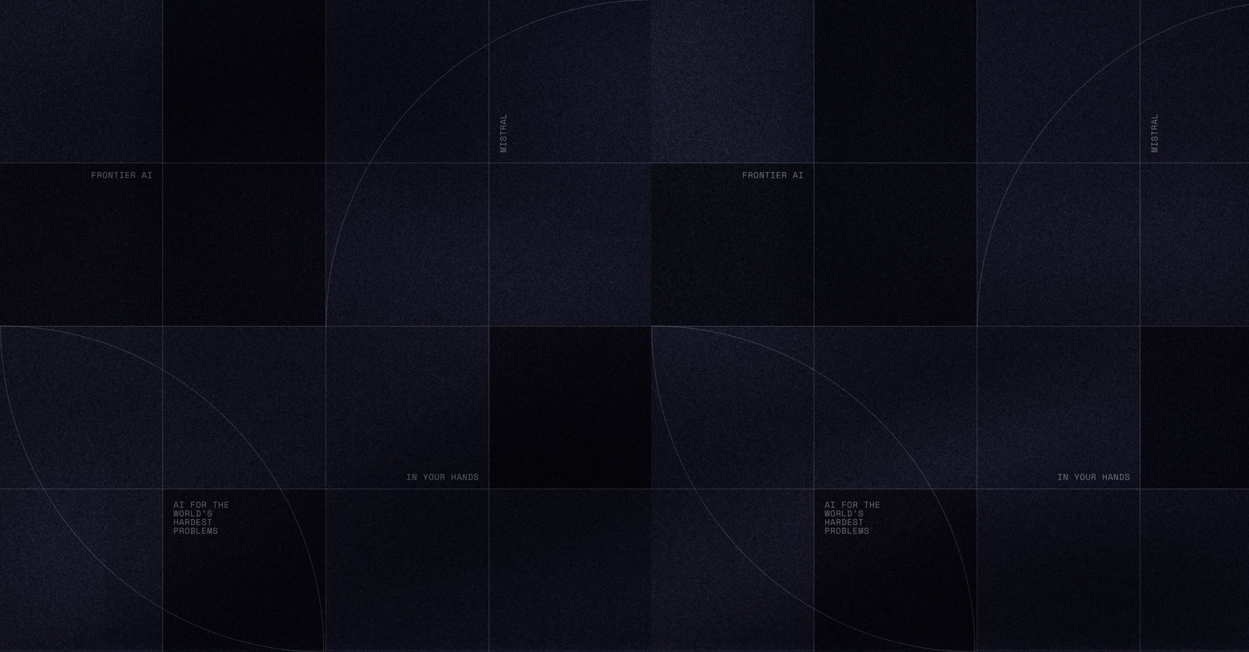 Mistral’s geometric artwork accompanying its Large 4 announcement.